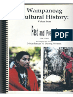 Original Cover of "Wampanoag Cultural History"