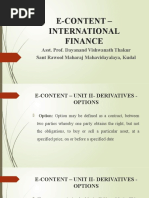 E-Content - International Finance: Asst. Prof. Dayanand Vishwanath Thakur Sant Rawool Maharaj Mahavidayalaya, Kudal