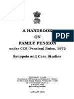 A Handbook ON Family Pension: Synopsis and Case Studies