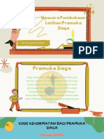 Upacara Pembukaan Latihan Pramuka Siaga