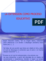 La Extensión Como Proceso Educativo