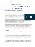 Acceptable and Dangerous Gas Levels in Confined Spaces