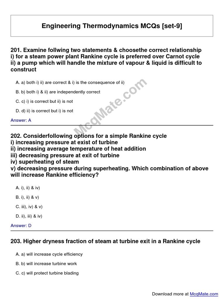 ENGINEERING THERMODYNAMICS EXAM QUESTIONS AND ANSWERS PDF visual data 2
