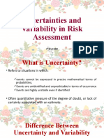 Uncertainties and Variability in Risk Assessment: 7 Bs Ehra