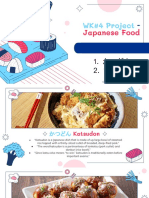 WK#4 Project - Japanese Food