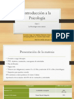 Clase 1 La Ciencia de La Psicología - Comision 17