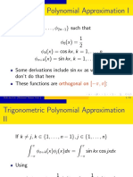 Trigonometric Polynomial Approximation I: orthogonal on (−π, π)