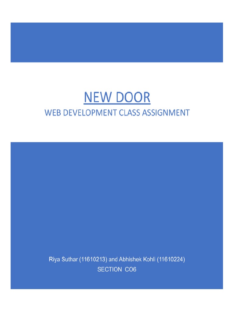 Website Assignment | PDF | Computers