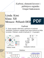 100-Karboni, Elementi Kryesor I Përbërjeve Organike. Grupet Funksionore.