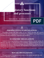 Regulatory Functions and Processes: Prepared By: Eleonor Z. de Guzman