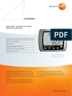 Thermal Hygrometer: Testo 608 - Continuous Indoor Climate Monitoring