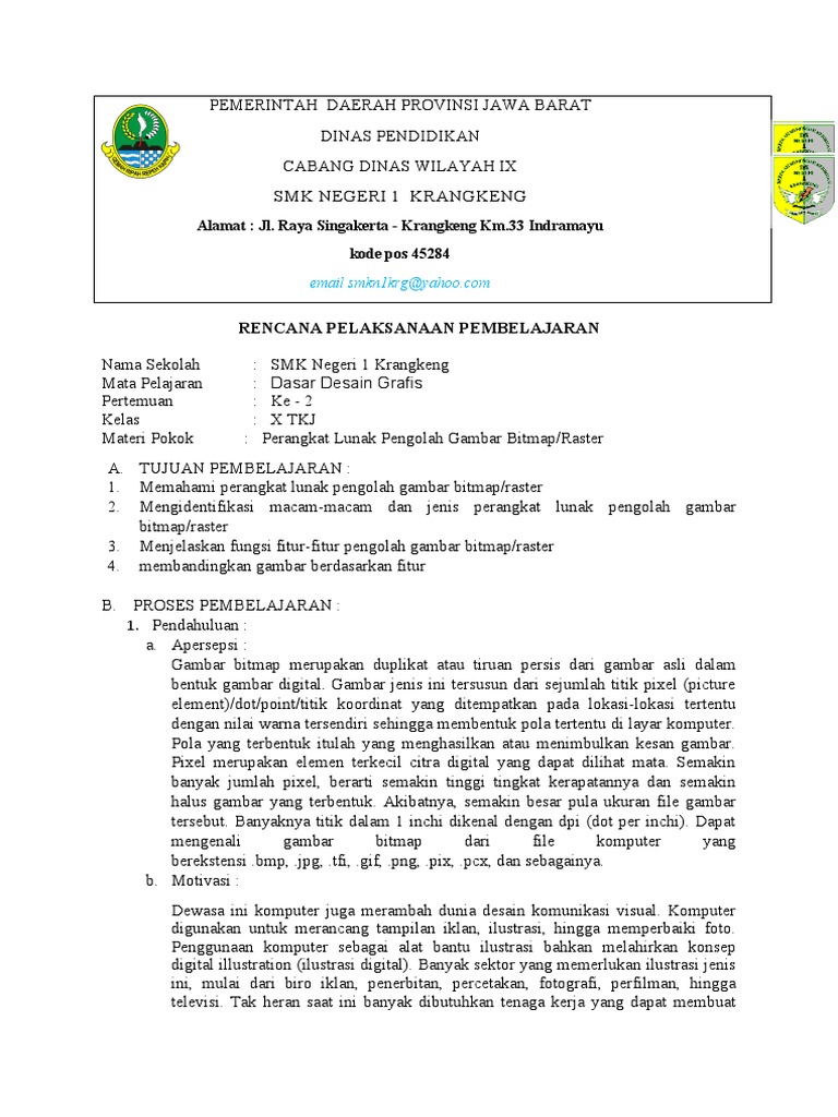 Rpp Ke 2 Dasar Desain Grafis Pdf