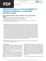 Empirical Studies On Web Accessibility of Educational Websites: A Systematic Literature Review