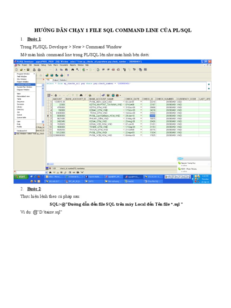 Command Line PLSQL | PDF