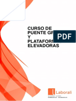 Curso Plataformas Elevadoras Puente Grúa
