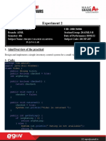 Experiment 2: Aim/Overview of The Practical