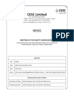 Notice & Postal Ballot of Shareholders Meeting