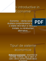 Notiuni Introductive in Economie