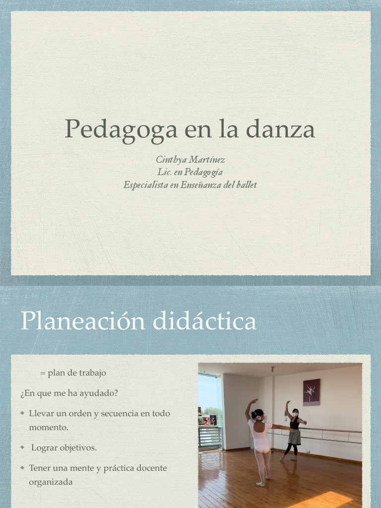 Pedagogia en La Danza | PDF | Psicología Aplicada | Modificación de ...