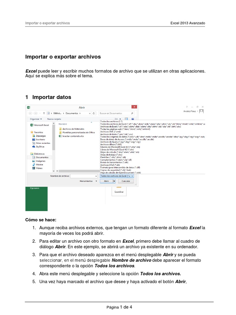 Excel | PDF | Archivo de computadora | Microsoft Excel