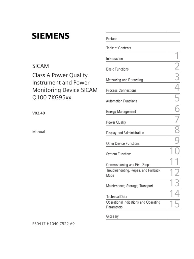 Man Sicam Q100 Us | PDF | Computing | Electrical Engineering