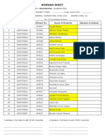 3rd Sem Reward Sheet (Its)