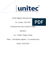 Actividades Capítulo 1, La Comunicación