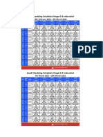 Load Shedding Schedule Stage 5-8-2022 March May Industrial 