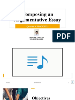 Q3 M1-Composing An Argumentative Essay - EDITED