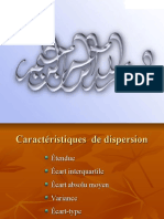 Caractéristiques de Dispersion