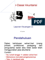 Dasar-Dasar Akuntansi: Laporan Keuangan (I)