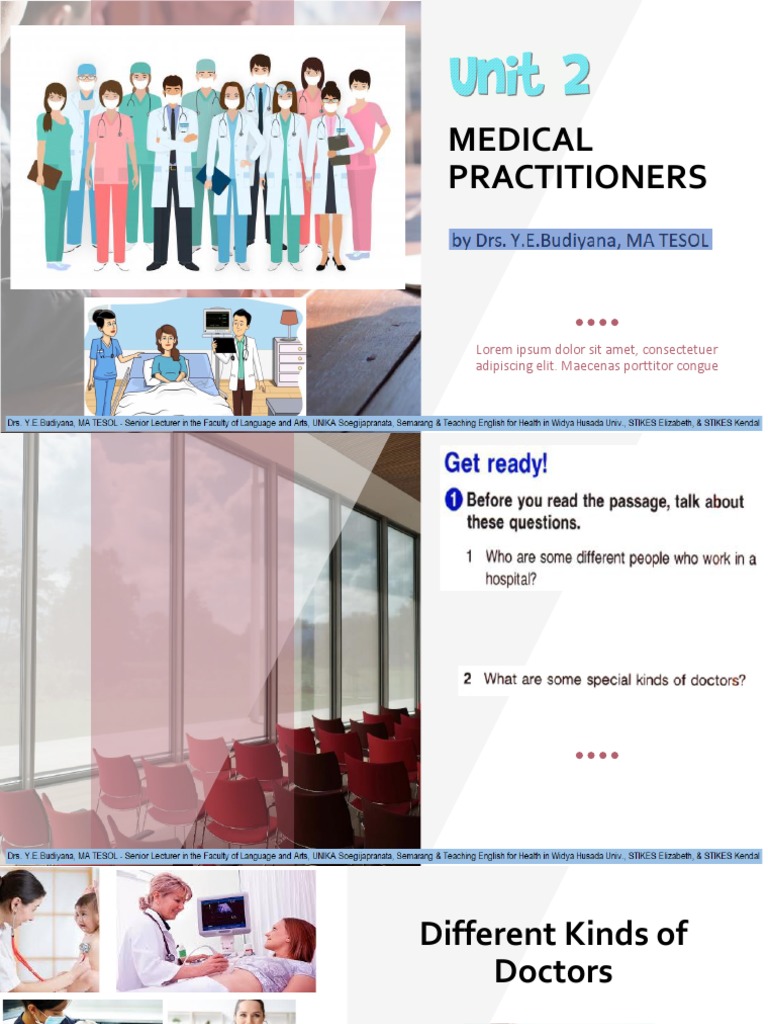 Meeting 3 Medical Practitioner - Sem 1 - RO Handout | PDF | Self ...