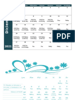 Horario de Educadoras Diciembre y Enero