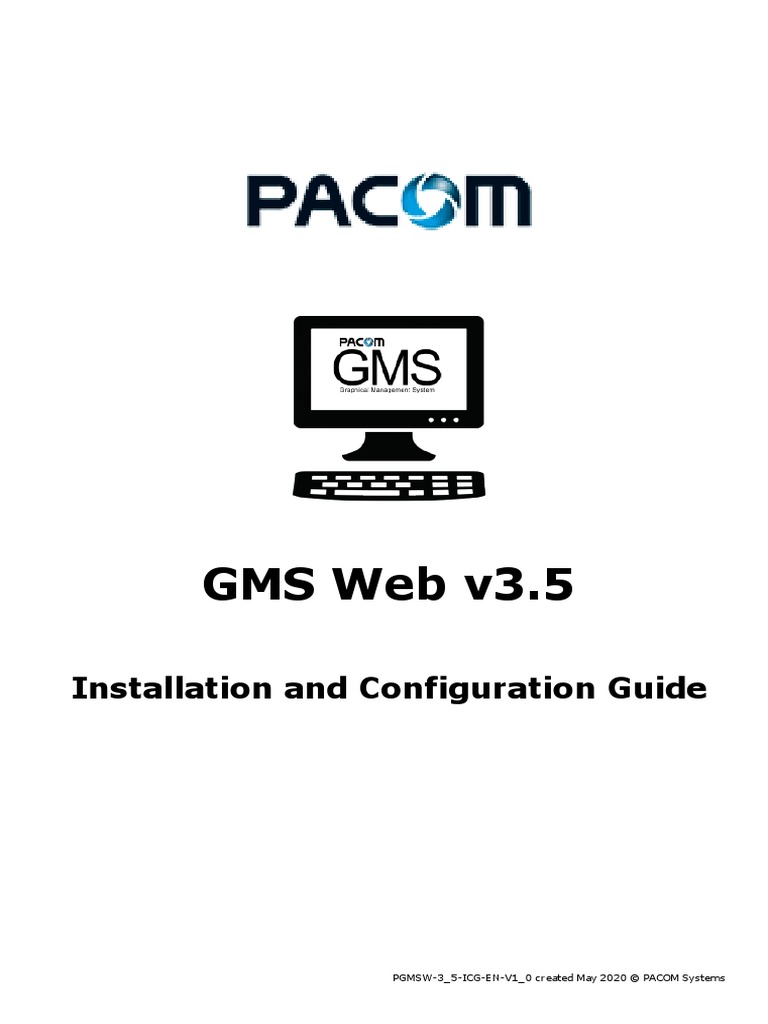 PACOM GMS Web v3.5 Installation Configuration Guide | PDF | Internet ...