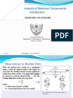 Machine Component Design and Analysis Notes