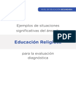 Fascículo - EVALUACION DIAGNOSTICA - Religión