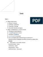 Teste La Romana Pentru Examen