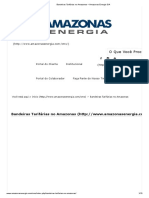 Bandeiras Tarifárias No Amazonas - Amazonas Energia S - A