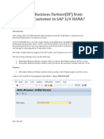 Find BP From Vendor - Customer