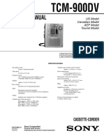 Service Manual: TCM-900DV
