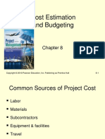 Cost Estimation and Budgeting