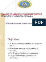 Assessment of The Abdomen