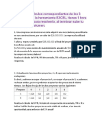 Calcular VPN, PRI, TIR e IR de 3 casos usando EXCEL