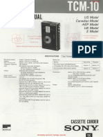 Sony tcm-10 SM