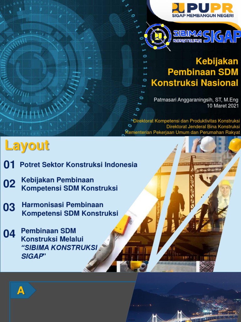 Pembinaan SDM Konstruksi SIBIMA | PDF