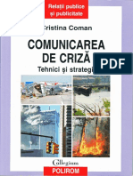 Cristina Coman Comunicarea de Criza