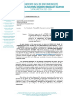 Modelo de Oficio Sindical para SUSALUD - CASO AIRE ACONDICIONADO