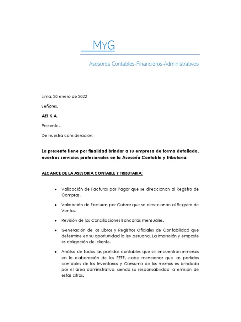 Asesoría Contable y Tributaria en Lima | PDF | Contabilidad | Impuestos