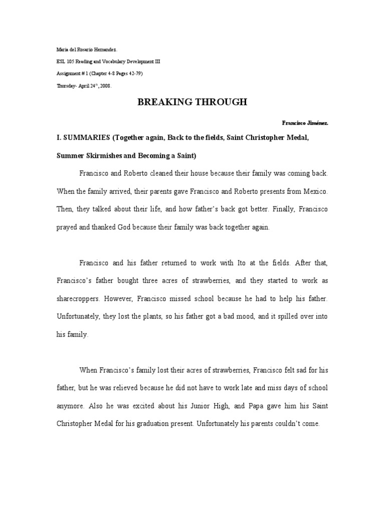 Breaking Though Chapter 4-8 | PDF