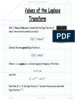 Eigen Values of The Laplace Transform Lecture